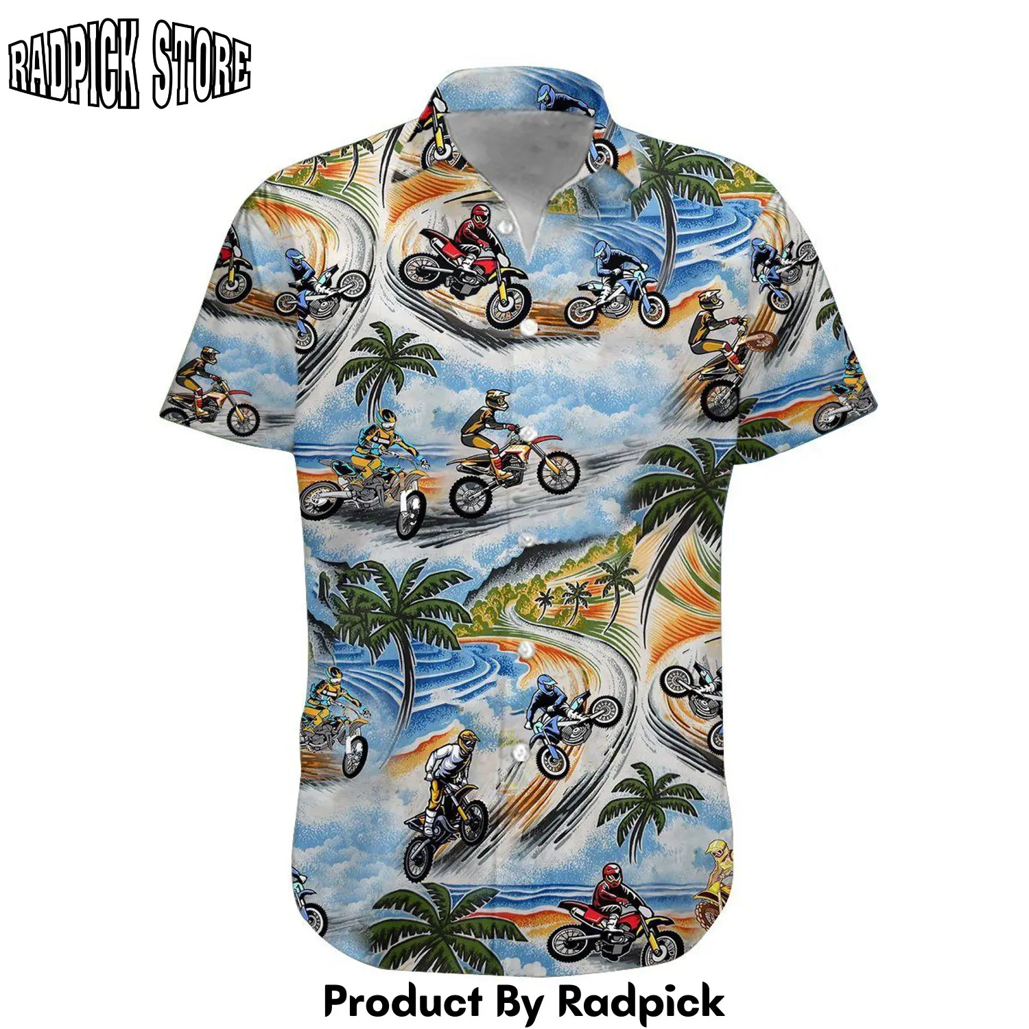 Radpick 3d motocross hawaii shirt rp292523